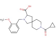8-(cyclopropylcarbonyl)-2-(2-methoxybenzyl)-2,8-diazaspiro[4.5]decane-3-carboxylic acid