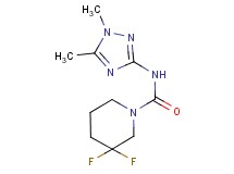 N-(1,5-dimethyl-1H-1,2,4-triazol-3-yl)-3,3-difluoro-1-piperidinecarboxamide trifluoroacetate