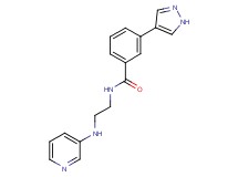 3-(1H-pyrazol-4-yl)-N-[2-(pyridin-3-ylamino)ethyl]benzamide