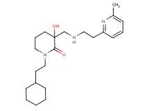 1-(2-cyclohexylethyl)-3-hydroxy-3-({[2-(6-methylpyridin-2-yl)ethyl]amino}methyl)piperidin-2-one