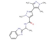 N-[1-(1H-benzimidazol-2-yl)ethyl]-1,1',3',5'-tetramethyl-1H,1'H-3,4'-bipyrazole-5-carboxamide