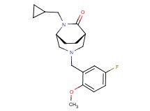 (1S*,5R*)-6-(cyclopropylmethyl)-3-(5-fluoro-2-methoxybenzyl)-3,6-diazabicyclo[3.2.2]nonan-7-one