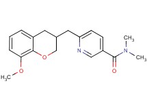 6-[(8-methoxy-3,4-dihydro-2H-chromen-3-yl)methyl]-N,N-dimethylnicotinamide
