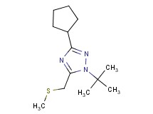 1-tert-butyl-3-cyclopentyl-5-[(methylthio)methyl]-1H-1,2,4-triazole