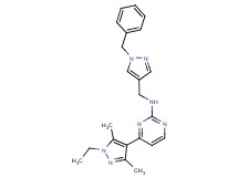 N-[(1-benzyl-1H-pyrazol-4-yl)methyl]-4-(1-ethyl-3,5-dimethyl-1H-pyrazol-4-yl)-2-pyrimidinamine