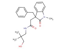 2-(3-benzyl-1-methyl-2-oxo-2,3-dihydro-1H-indol-3-yl)-N-(3-hydroxy-2,2-dimethylpropyl)acetamide