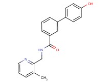 4'-hydroxy-N-[(3-methylpyridin-2-yl)methyl]biphenyl-3-carboxamide