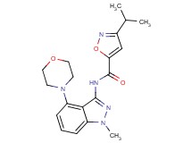 3-isopropyl-N-(1-methyl-4-morpholin-4-yl-1H-indazol-3-yl)isoxazole-5-carboxamide