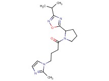 3-isopropyl-5-{1-[4-(2-methyl-1H-imidazol-1-yl)butanoyl]-2-pyrrolidinyl}-1,2,4-oxadiazole