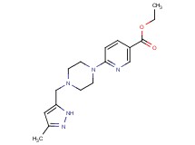 ethyl 6-{4-[(3-methyl-1H-pyrazol-5-yl)methyl]piperazin-1-yl}nicotinate