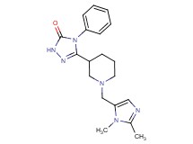 5-{1-[(1,2-dimethyl-1H-imidazol-5-yl)methyl]-3-piperidinyl}-4-phenyl-2,4-dihydro-3H-1,2,4-triazol-3-one