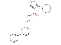 3-cyclohexyl-N-[2-(4-phenyl-2-pyrimidinyl)ethyl]-1H-pyrazole-4-carboxamide
