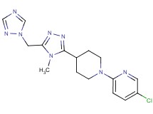 5-chloro-2-{4-[4-methyl-5-(1H-1,2,4-triazol-1-ylmethyl)-4H-1,2,4-triazol-3-yl]piperidin-1-yl}pyridine