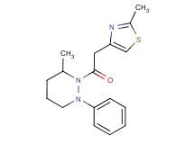 3-methyl-2-[(2-methyl-1,3-thiazol-4-yl)acetyl]-1-phenylhexahydropyridazine