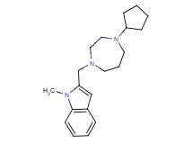 2-[(4-cyclopentyl-1,4-diazepan-1-yl)methyl]-1-methyl-1H-indole