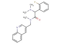 2-(dimethylamino)-2-(2-fluorophenyl)-N-methyl-N-(3-quinolinylmethyl)acetamide