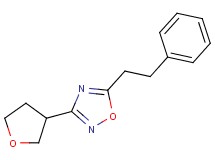 5-(2-phenylethyl)-3-(tetrahydrofuran-3-yl)-1,2,4-oxadiazole