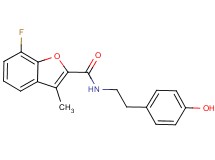 7-fluoro-N-[2-(4-hydroxyphenyl)ethyl]-3-methyl-1-benzofuran-2-carboxamide