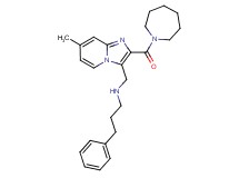 N-{[2-(1-azepanylcarbonyl)-7-methylimidazo[1,2-a]pyridin-3-yl]methyl}-3-phenyl-1-propanamine