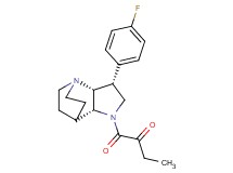 1-[(3R*,3aR*,7aR*)-3-(4-fluorophenyl)hexahydro-4,7-ethanopyrrolo[3,2-b]pyridin-1(2H)-yl]-1-oxobutan-2-one