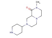 2-methyl-8-(4-piperidinyl)hexahydro-2H-pyrazino[1,2-a]pyrazin-1(6H)-one dihydrochloride