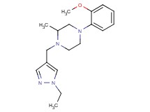1-[(1-ethyl-1H-pyrazol-4-yl)methyl]-4-(2-methoxyphenyl)-2-methylpiperazine