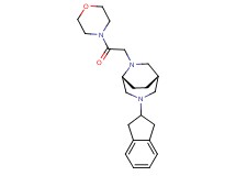 (1S*,5R*)-3-(2,3-dihydro-1H-inden-2-yl)-6-[2-(4-morpholinyl)-2-oxoethyl]-3,6-diazabicyclo[3.2.2]nonane