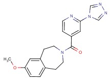 7-methoxy-3-[2-(4H-1,2,4-triazol-4-yl)isonicotinoyl]-2,3,4,5-tetrahydro-1H-3-benzazepine