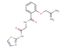 2-[(2-methylprop-2-en-1-yl)oxy]-N-[2-oxo-2-(1,3-thiazol-2-ylamino)ethyl]benzamide