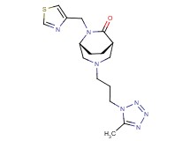 (1S*,5R*)-3-[3-(5-methyl-1H-tetrazol-1-yl)propyl]-6-(1,3-thiazol-4-ylmethyl)-3,6-diazabicyclo[3.2.2]nonan-7-one