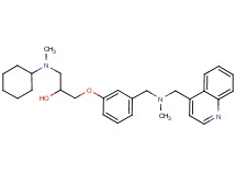 1-[cyclohexyl(methyl)amino]-3-(3-{[methyl(4-quinolinylmethyl)amino]methyl}phenoxy)-2-propanol