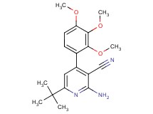 2-amino-6-tert-butyl-4-(2,3,4-trimethoxyphenyl)nicotinonitrile