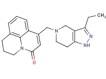 7-[(3-ethyl-1,4,6,7-tetrahydro-5H-pyrazolo[4,3-c]pyridin-5-yl)methyl]-2,3-dihydro-1H,5H-pyrido[3,2,1-ij]quinolin-5-one