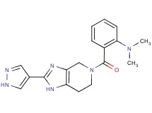 N,N-dimethyl-2-{[2-(1H-pyrazol-4-yl)-1,4,6,7-tetrahydro-5H-imidazo[4,5-c]pyridin-5-yl]carbonyl}aniline