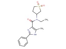 N-(1,1-dioxidotetrahydro-3-thienyl)-N-ethyl-5-methyl-2-phenyl-1H-imidazole-4-carboxamide