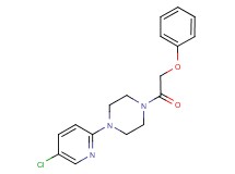 1-(5-chloro-2-pyridinyl)-4-(phenoxyacetyl)piperazine trifluoroacetate