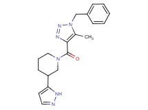 1-[(1-benzyl-5-methyl-1H-1,2,3-triazol-4-yl)carbonyl]-3-(1H-pyrazol-5-yl)piperidine