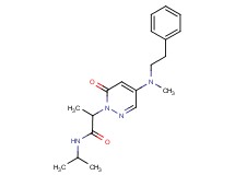 N-isopropyl-2-[4-[methyl(2-phenylethyl)amino]-6-oxo-1(6H)-pyridazinyl]propanamide