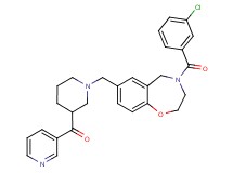 (1-{[4-(3-chlorobenzoyl)-2,3,4,5-tetrahydro-1,4-benzoxazepin-7-yl]methyl}-3-piperidinyl)(3-pyridinyl)methanone