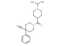 1-[(1-isopropyl-4-piperidinyl)carbonyl]-4-phenyl-4-piperidinecarbonitrile