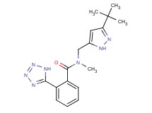 N-[(3-tert-butyl-1H-pyrazol-5-yl)methyl]-N-methyl-2-(1H-tetrazol-5-yl)benzamide