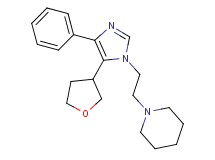 1-{2-[4-phenyl-5-(tetrahydrofuran-3-yl)-1H-imidazol-1-yl]ethyl}piperidine