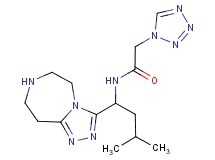 N-[3-methyl-1-(6,7,8,9-tetrahydro-5H-[1,2,4]triazolo[4,3-d][1,4]diazepin-3-yl)butyl]-2-(1H-tetrazol-1-yl)acetamide