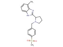 4-methyl-2-{1-[4-(methylsulfonyl)benzyl]pyrrolidin-2-yl}-1H-benzimidazole