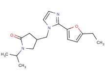 4-{[2-(5-ethyl-2-furyl)-1H-imidazol-1-yl]methyl}-1-isopropylpyrrolidin-2-one