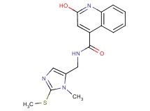 2-hydroxy-N-{[1-methyl-2-(methylthio)-1H-imidazol-5-yl]methyl}-4-quinolinecarboxamide