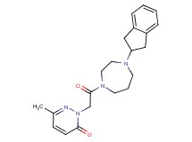 2-{2-[4-(2,3-dihydro-1H-inden-2-yl)-1,4-diazepan-1-yl]-2-oxoethyl}-6-methyl-3(2H)-pyridazinone