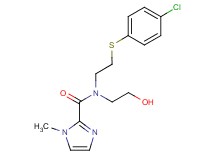 N-{2-[(4-chlorophenyl)thio]ethyl}-N-(2-hydroxyethyl)-1-methyl-1H-imidazole-2-carboxamide