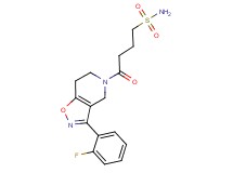 4-[3-(2-fluorophenyl)-6,7-dihydroisoxazolo[4,5-c]pyridin-5(4H)-yl]-4-oxobutane-1-sulfonamide