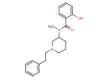 2-hydroxy-N-methyl-N-[1-(2-phenylethyl)-3-piperidinyl]benzamide